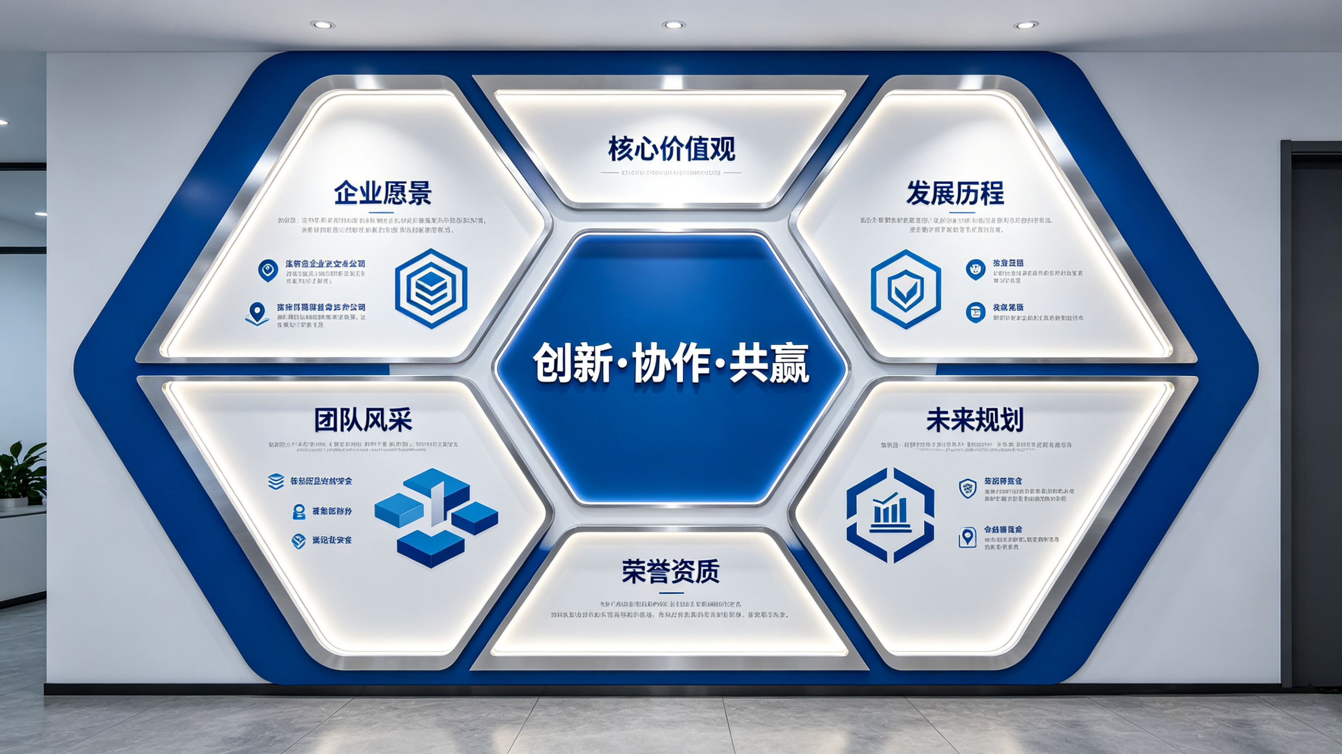 长寿企业文化墙六边形避坑指南（新手常犯5个错误）